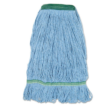Boardwalk® Super Loop Wet Mop Head, Cotton-synthetic Fiber, 1" Headband, Medium Size, Blue, 12-carton freeshipping - TVN Wholesale